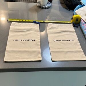 Louis Vuitton Cream Dust Bags Set
